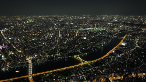 Soak up the view from the Skytree