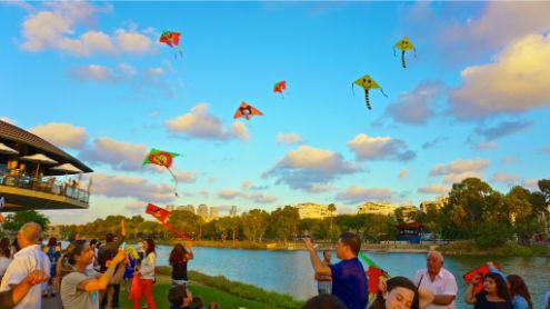 Enjoying Yarkon Park