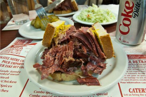 Schwartz's Smoked Meat Sandwich