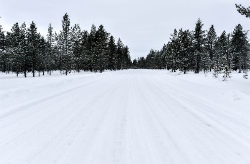 Winter scene, Lapland