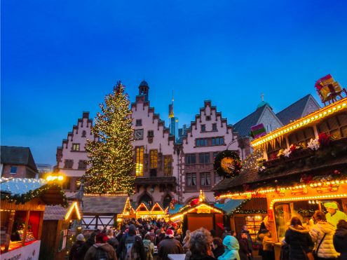 Frankfurt Christmas Market outside the City Hall