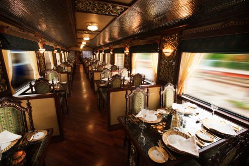 Restaurant car of the Maharajas' Express